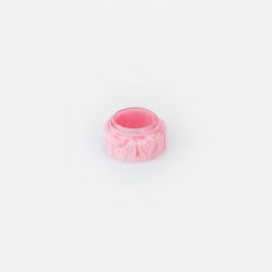 RESIN RING  BABY PINK & WHITE